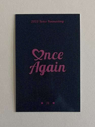 TWICE 8th Anniversary Fan Meeting ONCE AGAIN MD Trading Card Photocard + Benefit - Picture 86 of 160
