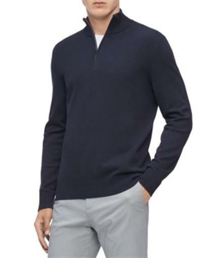 Calvin Klein Mens Sweater Navy Blue 
