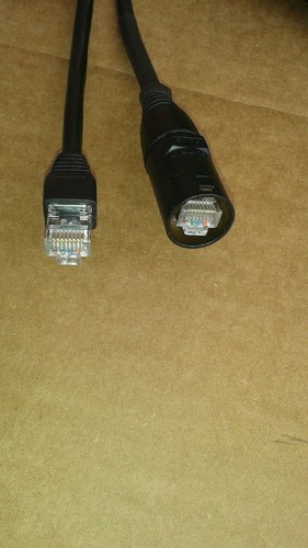 250 ft pro cat6 táctico blindado con cable digital arrancado Neutrik Ethercon RJ45 - Imagen 2 de 3