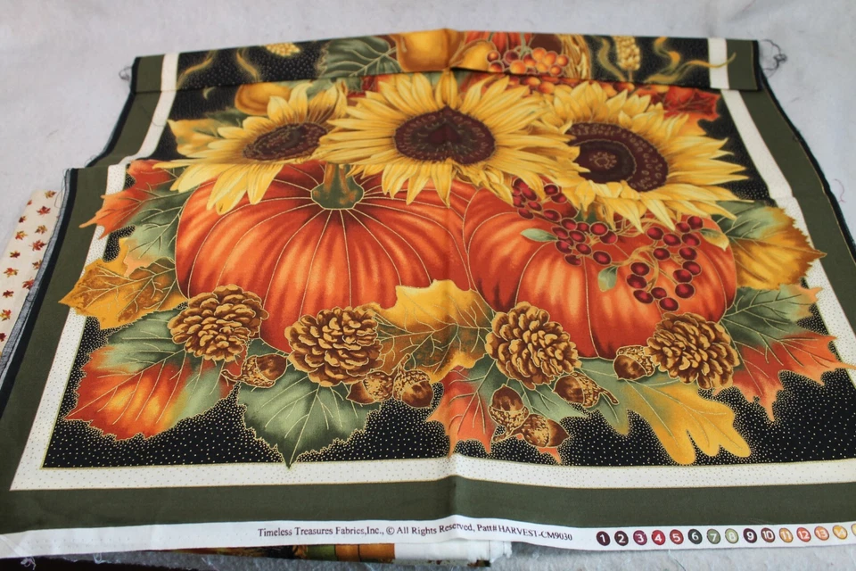 Fall Fabric lot bundle 7.5 yrds Cotton Quilting Timeless Treasures Panel Harvest - Image 4 of 4