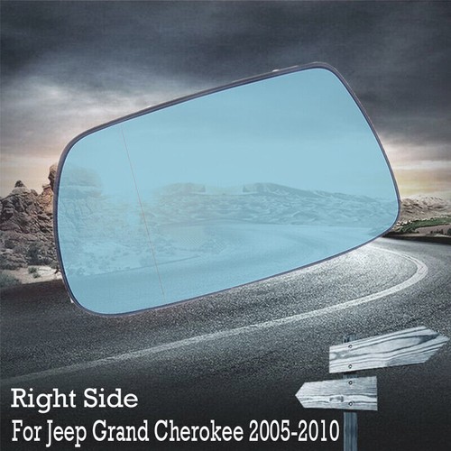 1x Right Blue Heated Rearview Mirror Glass Fits Jeep Grand Cherokee 2005-2010 - Foto 5 di 5