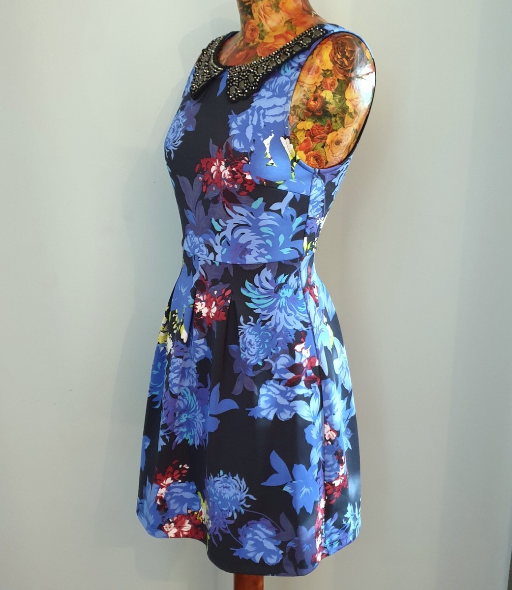 princess polly baby blue dress Lily Pulitzer Dotti Silk Metallic Long Sleeve Knee Length Ruffle Navy Dress  0
