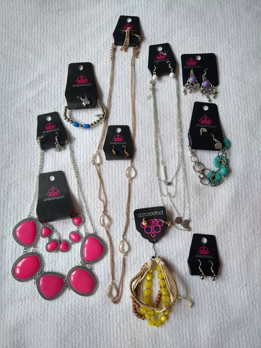 Paparazzi Jewelry Huge Lot Of 10 3 Necklaces 4 Bracelets 3