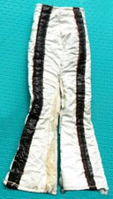 1970 MADDIE MOD mego fits 11" barbie doll -- WILD LEATHER -- White PANTS tt