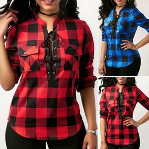 blusas a cuadros elegantes