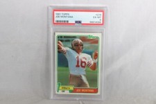 1981 TOPPS FOOTBALL CARD # 216 JOE MONTANA 49ERS PSA 6 ROOKIE RC HOF