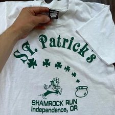 Independence Oregon Vintage T Shirt 80s Shamrock Run St Patricks Screen Stars