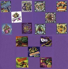 15 Teenage Mutant Ninja Turtles Assorted Large Stickers - Party Favors - Rewards