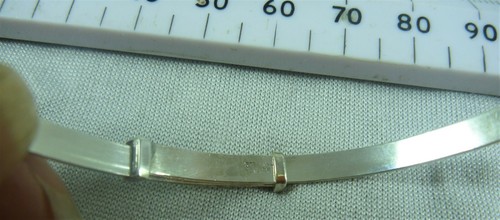 ANTIQUE ESTATE STERLING SILVER ADJUSTABLE ENGRAVED BRACELET ST # 18840 - Picture 5 of 5