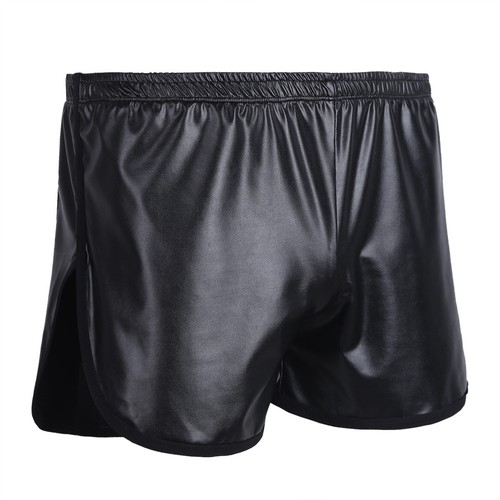 Men's Lingerie Underwear Leather Boxer Brief Shorts Pants Thongs Tights Clubwear - Picture 27 of 29