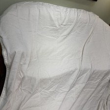 Custom Silk Blend Duvet Cover King Off White Finished Edges 106 X 176