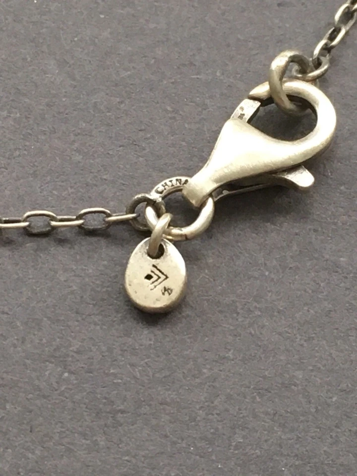 Collar SILPADA 925 Oxidado Martillado Plata de Ley Concha de Río Bronce N1671 Foto 4 de 4