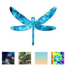 Dragonfly Bug Insect - Vinyl Decal Sticker - Multiple Patterns  Sizes - ebn2910