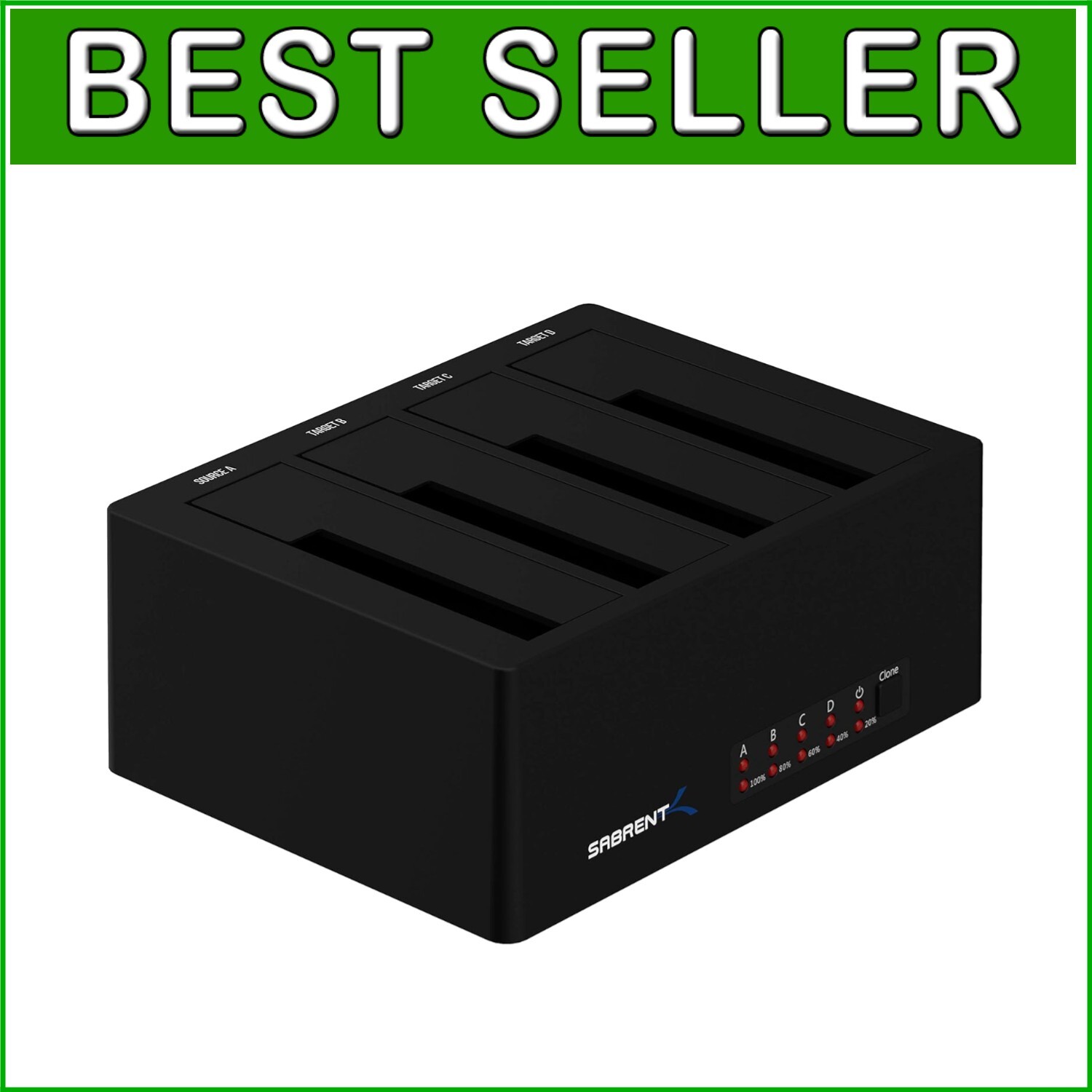 Sleek External Hard Drive Docking Station for 2.5/3.5 Drives - 5Gbps Transfer-image