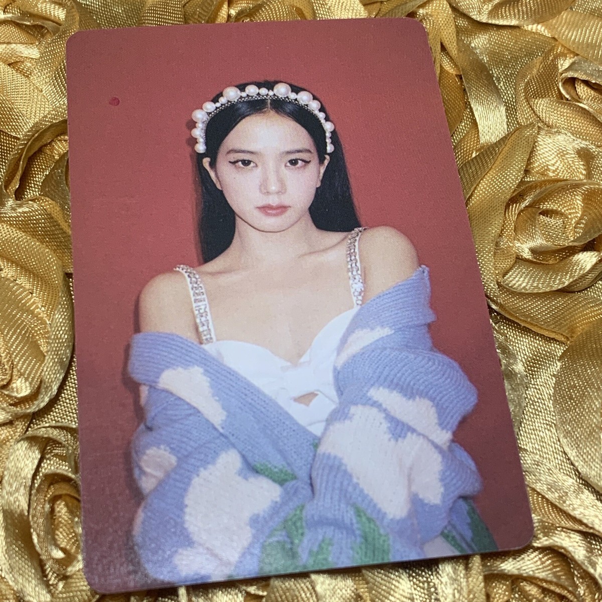 Jisoo Blackpink Holiday Pink Edition Photocard, Fan Art Card Kpop