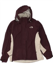 The North Face Womens Loose Fit Hooded Rain Jacket Uk 10 Small Purple Bu37