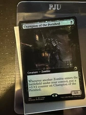 MTG Magic The Gathering Champion Of The Perished Foil Ext. Art Promo Zombie