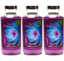 Lot of 3 Bath and Body Works SECRET WONDERLAND Shower Gel Wash