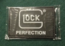 GLOCK PERFECTION Collectible Pistols Firearms Guns Weapons Shooter Patch NOS NIP