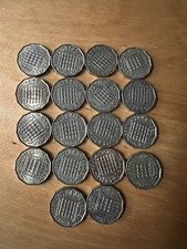 19 x job lot  Queen Elizabeth Brass Threepenny date run (1953-1967)