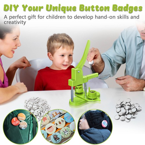 25mm/32mm/58mm Button Maker Machine Installation-Free Pin Badge Punch ...