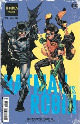 Batman vs Robin #3 Mario Fox Foccillo Fight Poster Variant Cover (J) DC Comics