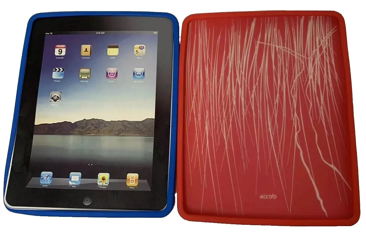 Azul Silicona/gel/goma mangas lector de libros electrónicos y Tablet/Bolsas Folios