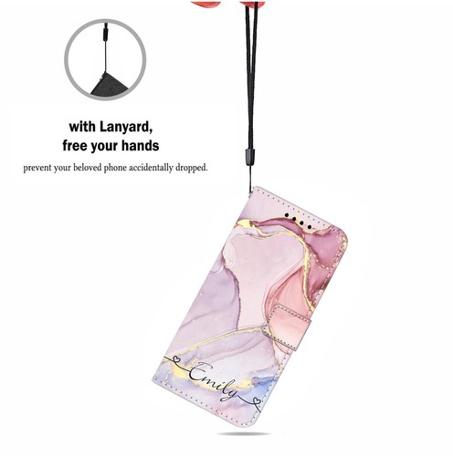 Flip Leather Case For Samsung Galaxy S23 S22 S24 Personalized Phone Wallet Cover - Picture 56 of 100