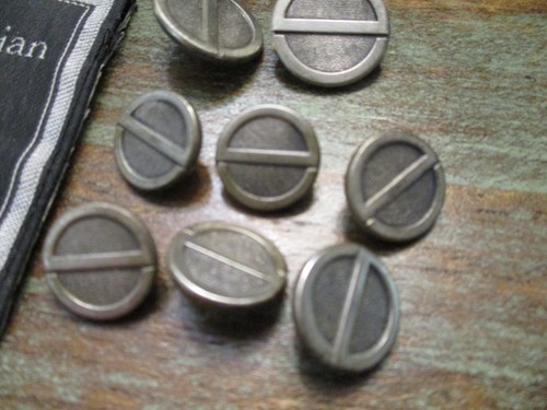 Christian Dior Monsiuer vintage silver metal logo blazer replacement button set - Imagen 2 de 3