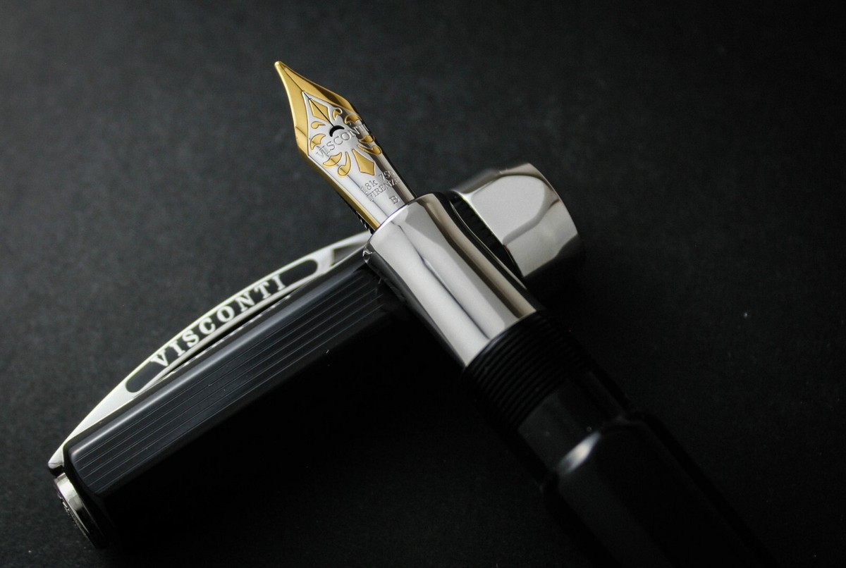 visconti opera master tobacco Visconti Opera Master Black Pinstripe Guilloche Fountain Pen