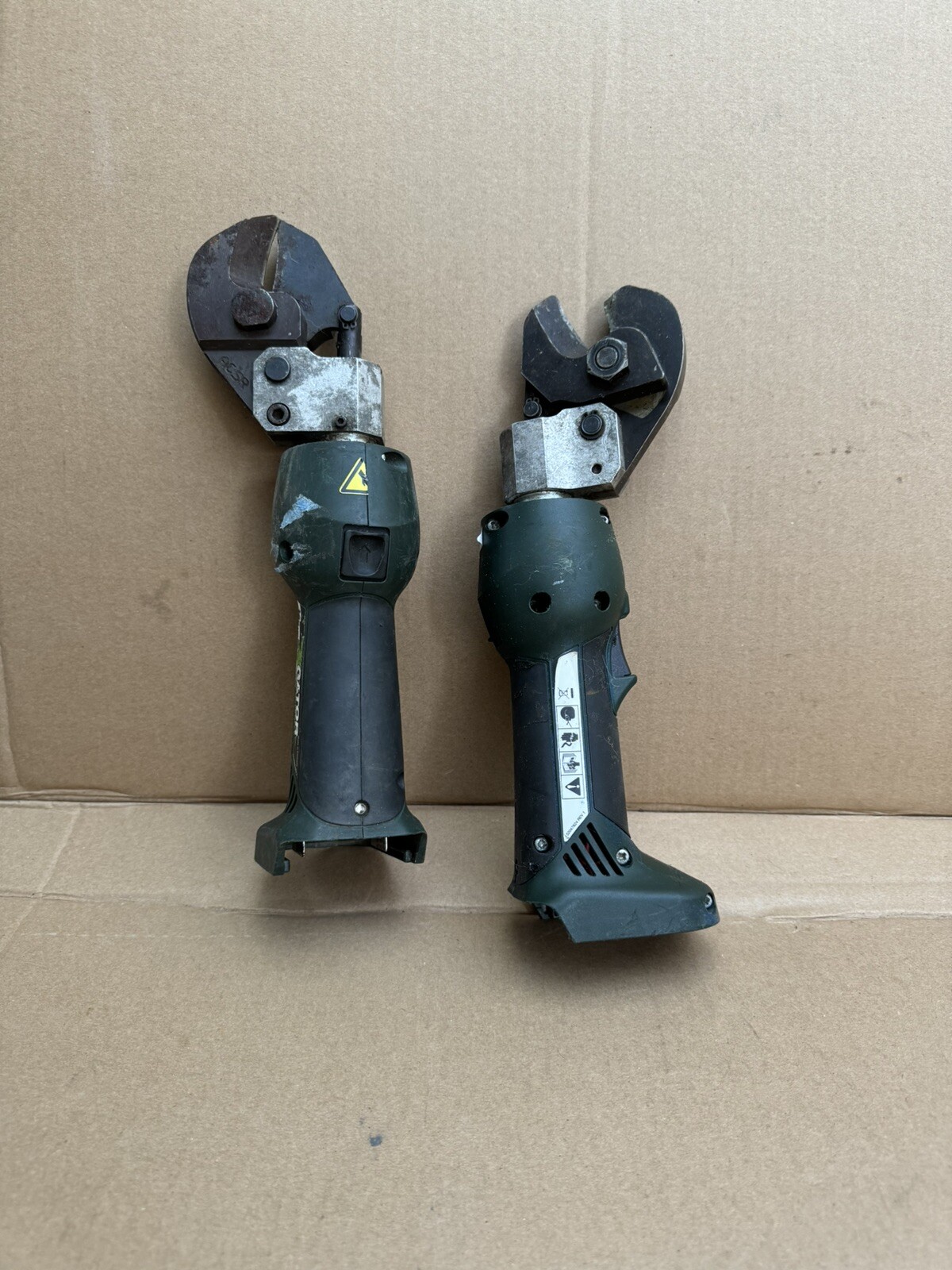 2 Greenlee Gator ES20L Hydraulic Cable Wire Cutter For Parts