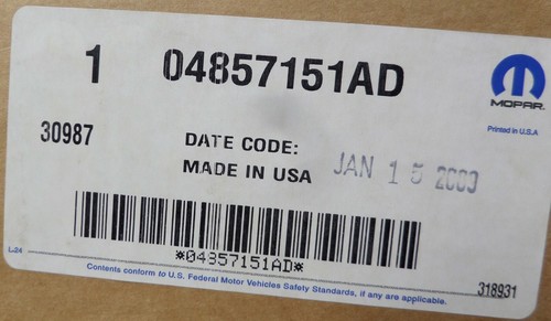 04857151AD New OEM Head Light Left Driver Side 4 Caravan Town N Country Voyager - Picture 10 of 10
