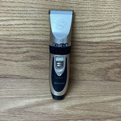 Baorun Black & Gold Pet Dog Cat Grooming Electric Hair Clipper Trimmer & Shaver