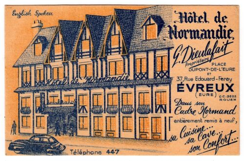 France 27 ÉVREUX  Eure / Hôtel de Normandie / G. Dieulafait * CPA vers 1950 - Bild 1 von 2
