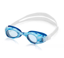 NEW-Speedo Kids' ages 3-8 Glide Print Goggles - Blue/Celeste