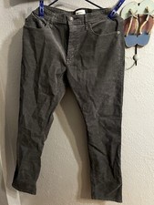 Goodfellow  Co Corduroy Pants 36x32 Gray 5-Pocket Slim Fit Stretch
