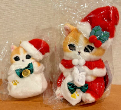 Mofusand Christmas Santa Present Gift Present Nyan Plush Doll