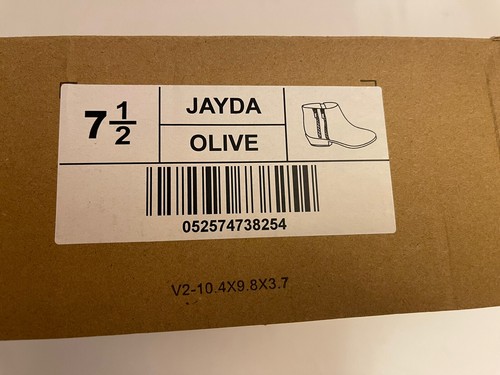 Journee Collection Womens Shoes Size 7.5 Jayda Zip Up Boots Olive Green - Picture 7 of 7