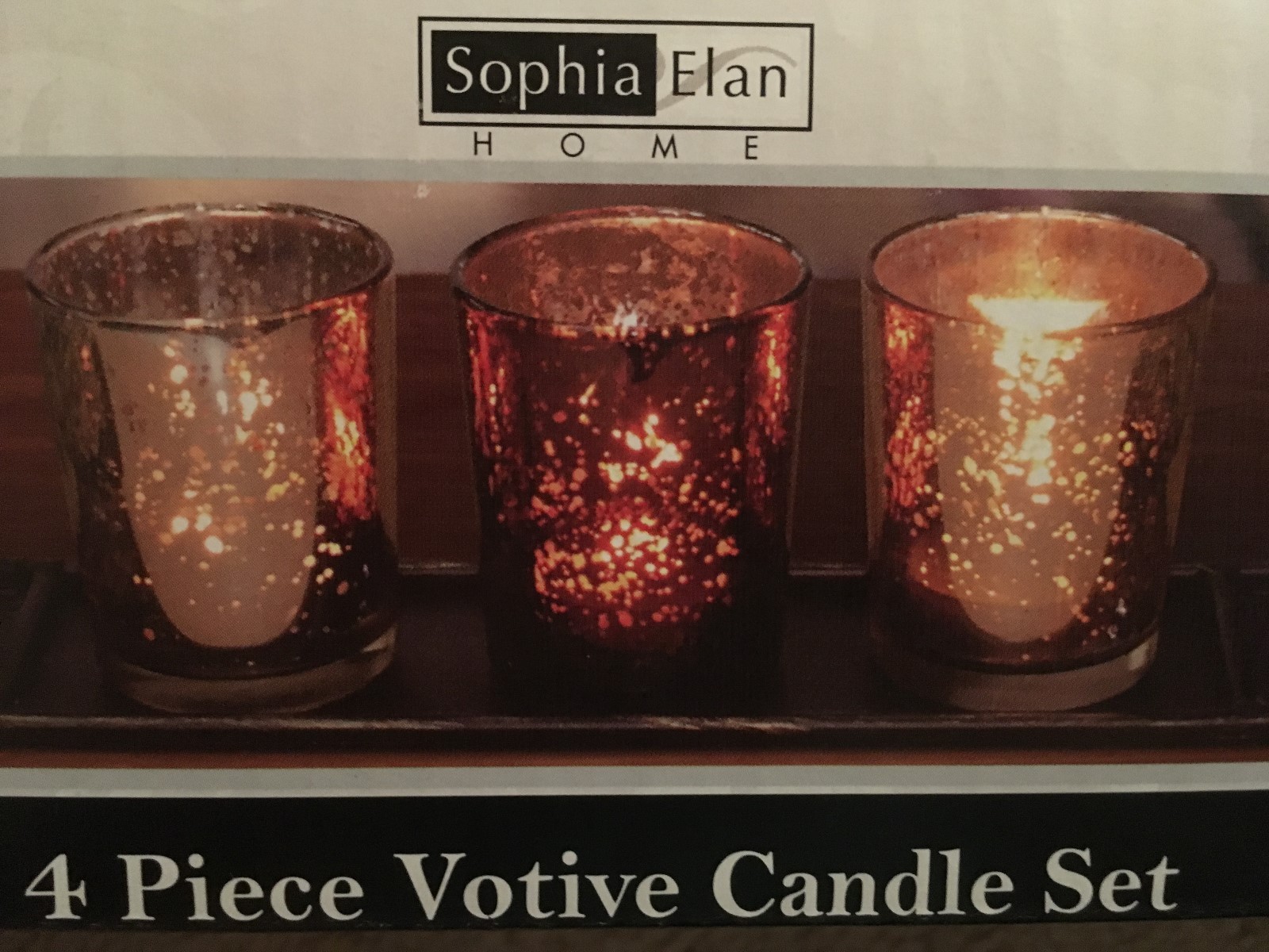 Sophia Elan Home 4 Piece Votive Candle Set eBay