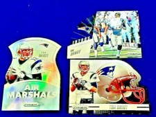 2016 prizm SILVER TOM BRADY AIR MARSHALS + INTROS HELMET DIE CUT PRIZM nrmt-mt