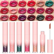 Matte Pearl Glitter Lip Gloss Liquid Lipstick Diamond Shimmer Long lasting Shiny
