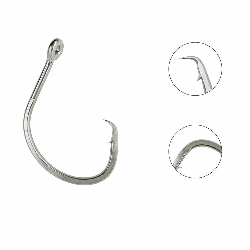 39960 Amo da pesca Circle Squaliper tonno d'acqua salata acciaio inossidabile - Immagine 2 di 4