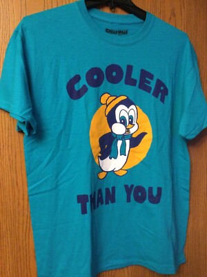 Chilly Willy -  Cooler Than You  - Turquoise Shirt - L.  