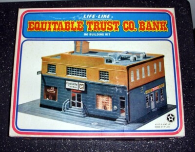 Life Like HO Building Kit Equitable Trust Co Bank NIB