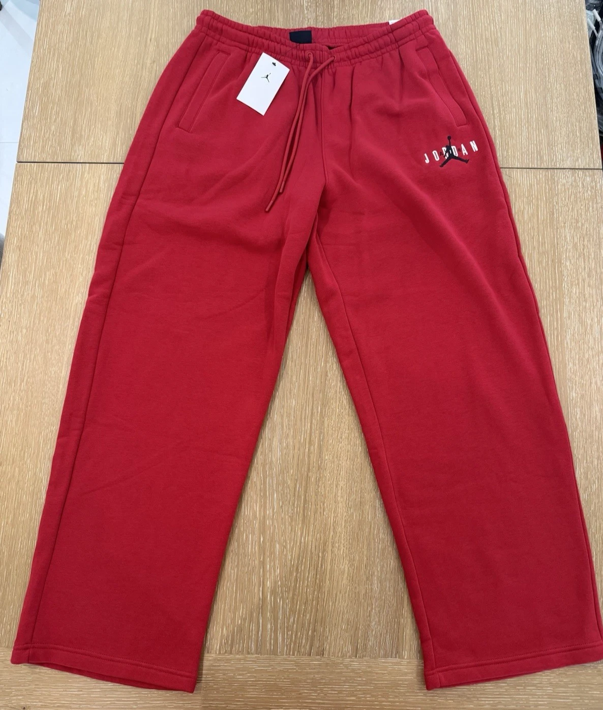 Jordan Brooklyn Oversize Stretch Red Black Pants IB9099-687 Men Sz S-XXL New