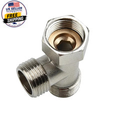 G1/2 3 Way T-Adapter Bathroom Shower Faucet Water Splitter Toilet Shower Valve S