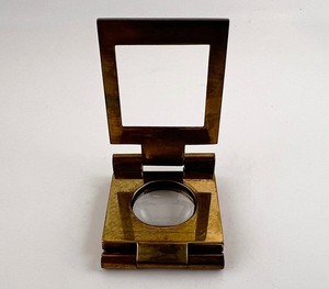 Magnifier Optical Tool, Tri-Fold Linen Tester / Biology / Charts, circa 1870