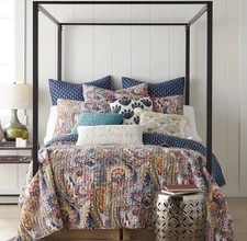 Levtex Home Nanette Quilt Pillow Sham Set Size King - Multi-color bedding