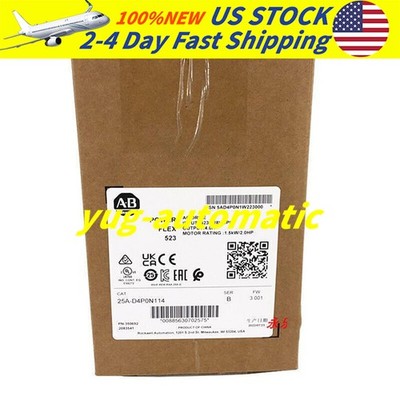 New 25A-D4P0N114 RS-485 Modbus RTU AC Drive for PLC Integration