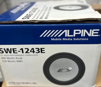 Alpine SWE-1243e Subwoofer 30 cm E-Series 800 Watt Peak Lautsprecher